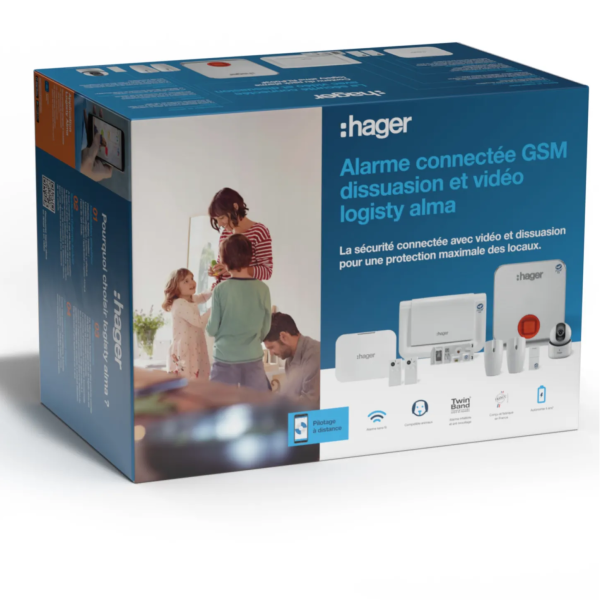 RLP003F Pack alarme connectée 3G Logisty Alma Hager